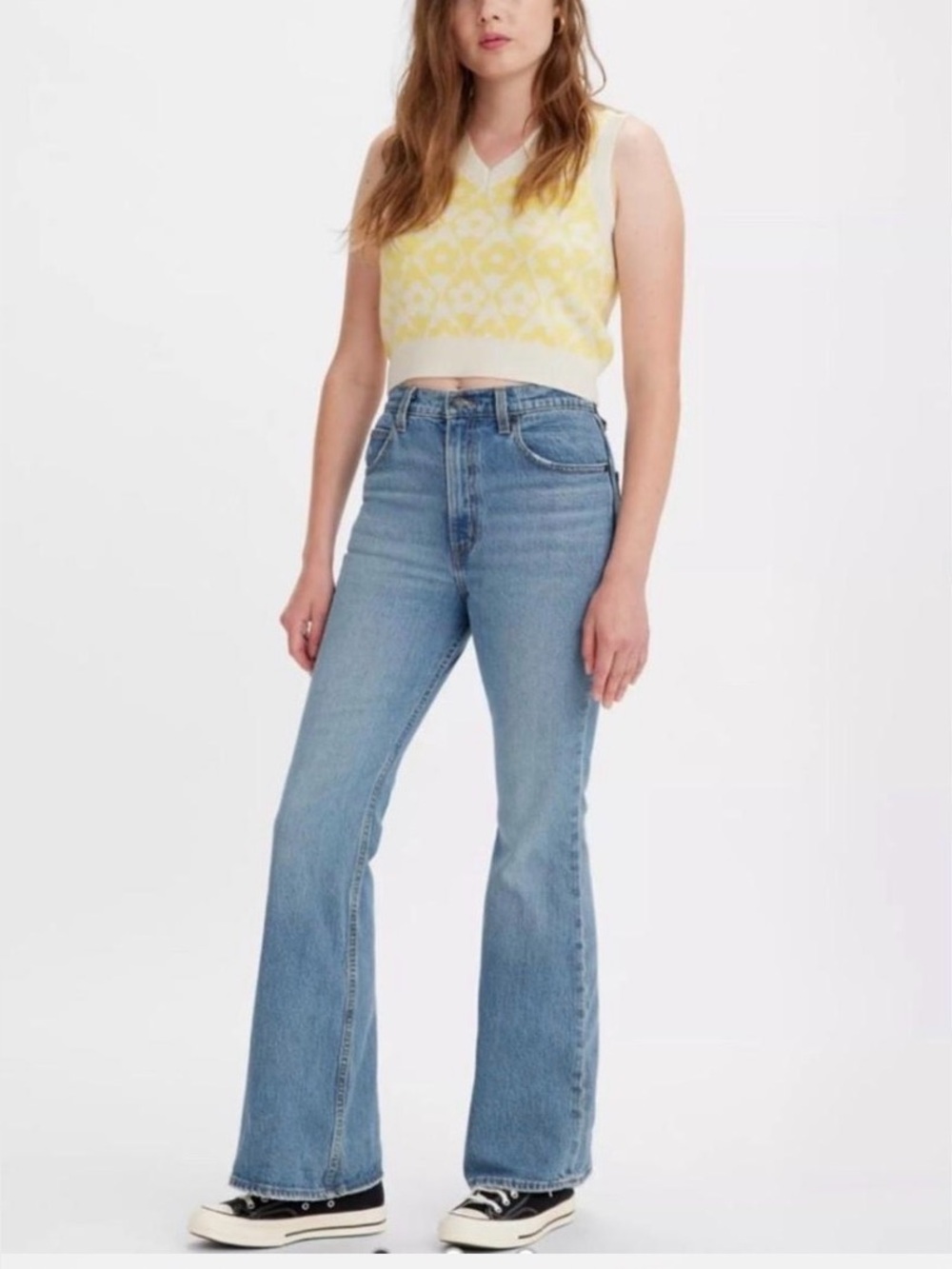 Levis 70s High Flare Jeans Size 30 High Rise, Light Wash, Flared Leg